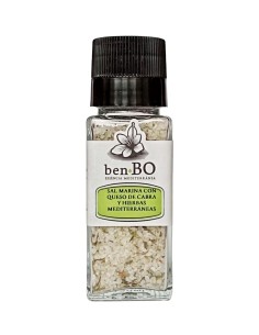 Sea salt with goat's cheese and Mediterranean herbs